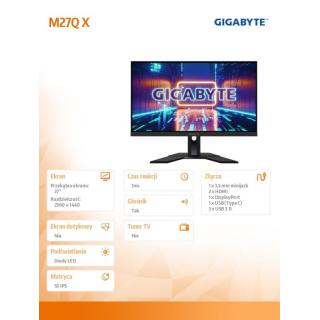 Monitor 27 cali M27QX GAMING 0,5ms/1MLN:1/WQHD/HDMI