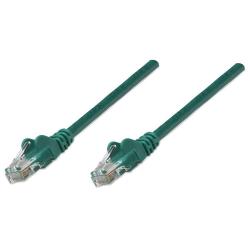 PatchCord 100% miedź Intellinet Cat.5e UTP, 0,5m, zielony