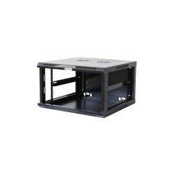 Szafa wisząca, zmontowana Intellinet 9U, 600x450, Rack 19", szklane drzwi, czarna