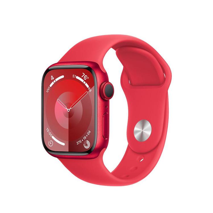 Watch Serie 9 GPS, 41mm Koperta z aluminium z edycji (PRODUCT)RED z paskiem sportowy z edycji (PRODUCT)RED - S/M