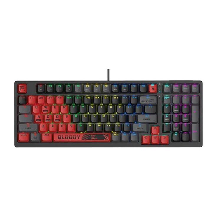 Klawiatura mechaniczna Bloody S98 USB Sports Red (BLMS Red Switches)