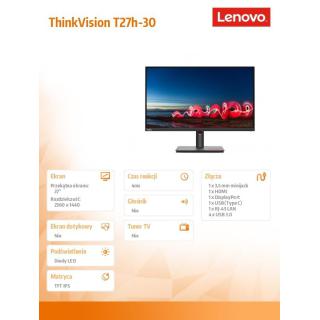 Monitor 27 cali ThinkVision T27h-30 63A3GAT1EU