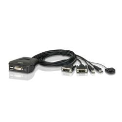 Przełącznik KVM ATEN DVI/USB CS22D (CS22D-A7) 2-port.