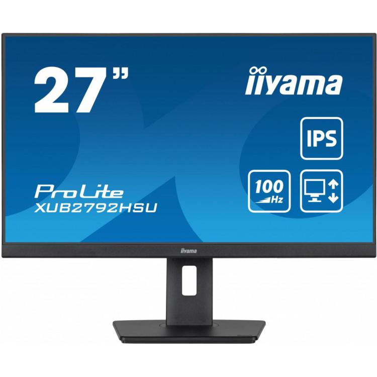 Monitor ProLite XUB2792HSU-B6 27 cali IPS,HDMI,DP,100Hz,SLIM,4xUSB3.2,PIVOT, HAS(150mm),2x2W