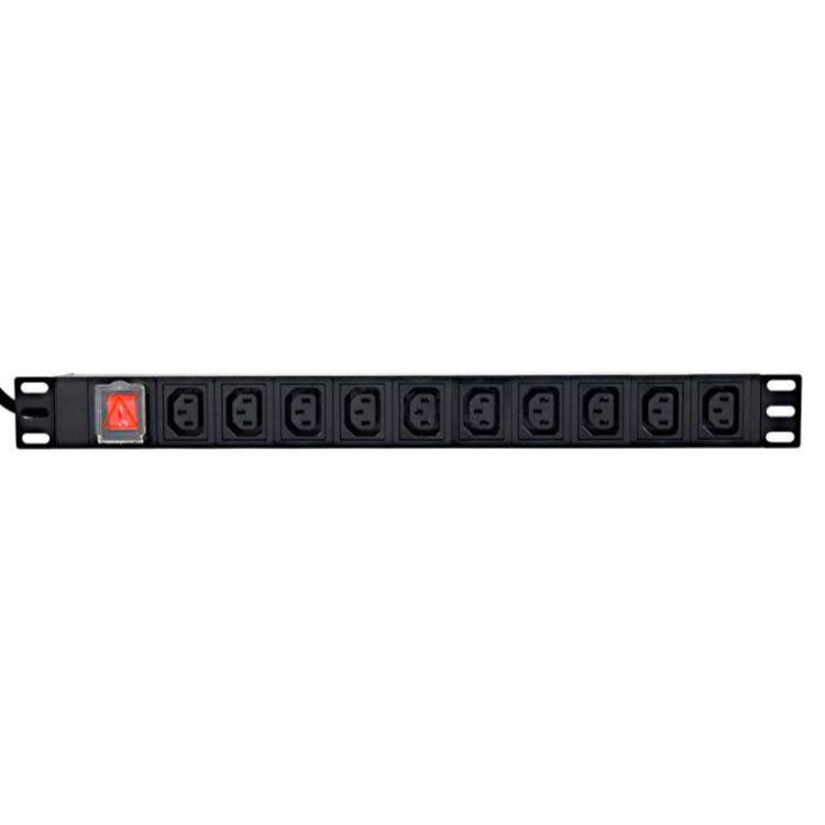 Listwa zasilająca rack PDU 10xC13 1U 16A C19 2m