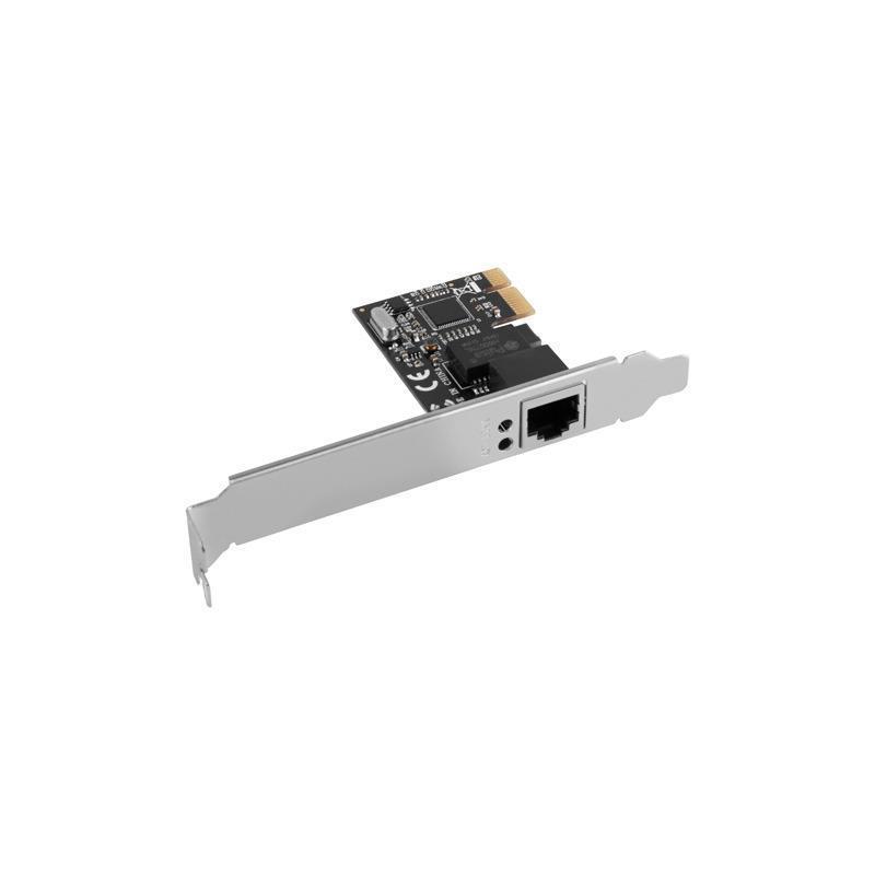 Karta sieciowa Lanberg 1Gb PCI-E 1x RJ45 RTL8111C + śledź low profile