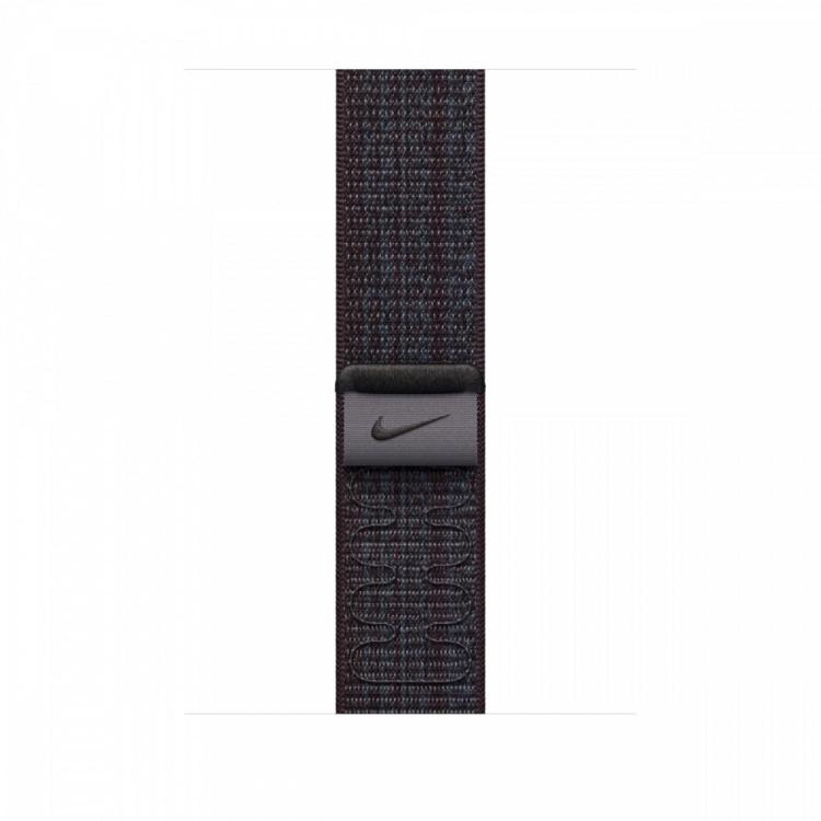 Opaska sportowa Nike w kolorze czarnym/niebieskim do koperty 45 mm