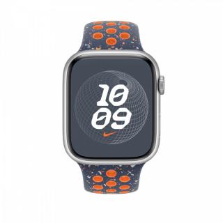 Pasek sportowy Nike w kolorze błękitnego płomienia do koperty 45 mm - M/L