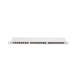 Patch panel Lanberg PPS6-0024-S 24 port 0.5U kat.6 ekranowany szary