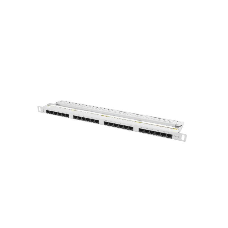 Patch panel Lanberg PPU6-0024-S 24 port 0.5U kat.6 szary