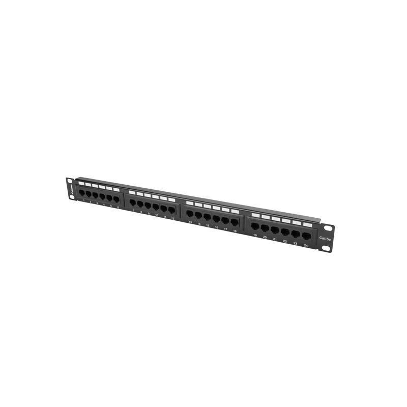 Patch panel Lanberg PPU5-1024-B 24 port 1U kat.5e czarny