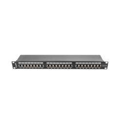 Patch panel Lanberg PPS5-1024-B 24 port 1U kat.5e ekranowany czarny