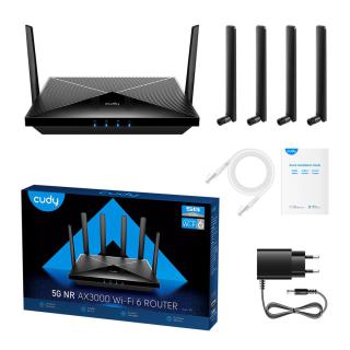 Router CUDY P5_EU LAN Gigabit AX3000 WiFi 6 Mesh 5G Dual SIM