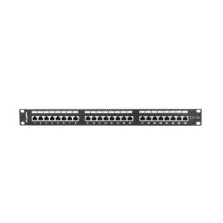 Patch panel Lanberg PPS5-1024-B 24 port 1U kat.5e ekranowany czarny