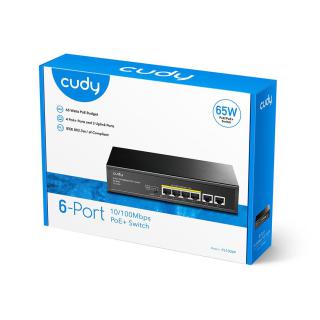 Switch CUDY FS1006P 6-Port 10/100M PoE+ 60W