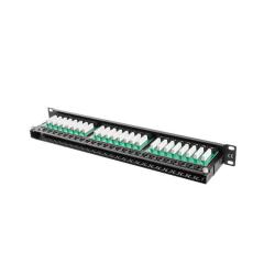 Patch panel Lanberg PPU5-1048-B 48 port 1U kat.5e czarny