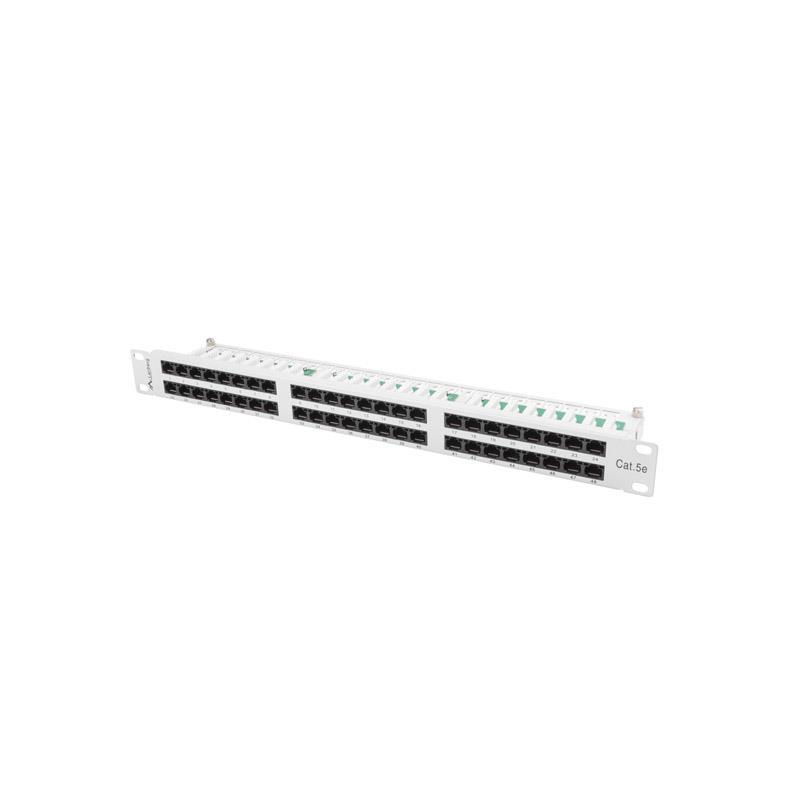 Patch panel Lanberg PPU5-1048-S 48 port 1U kat.5e szary