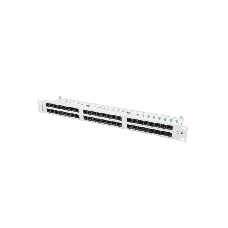 Patch panel Lanberg PPU6-1048-S 48 port 1U kat.6 szary