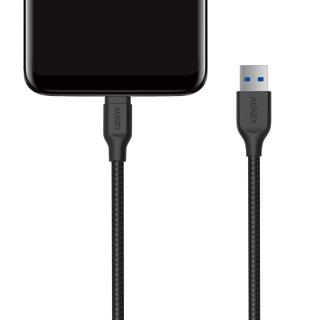 Kabel USB Aukey CB-AC1 BK USB-A - USB-C 5Gbps, QC 3.0, 1,2m