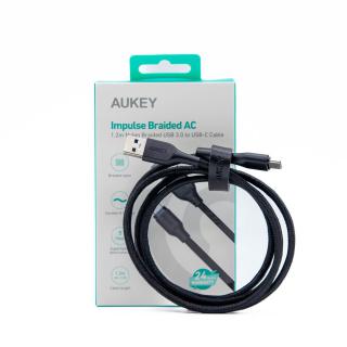 Kabel USB Aukey CB-AC1 BK USB-A - USB-C 5Gbps, QC 3.0, 1,2m