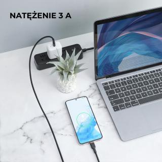 Kabel USB-C Aukey CB-NCC1 BK PD 60W, 1m, m/m