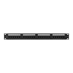 Patch panel Lanberg 24 port 1U kat.6A czarny