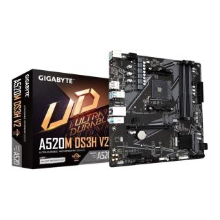 Płyta Gigabyte A520M DS3H V2 (rev. 1.0) /AMD A520/DDR4/SATA3/M.2/USB3.0/PCIe3.0/AM4/mATX