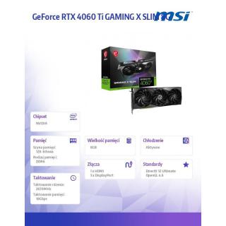 Karta graficzna GeForce RTX 4060 Ti GAMING X SLIM 8G GDDR6 128bit