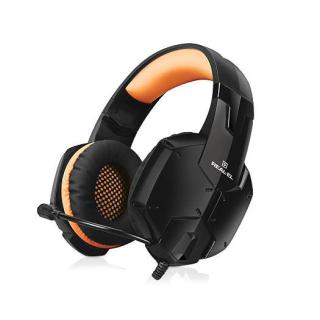 Słuchawki gamingowe REAL-EL GDX-7700 SURROUND 7.1 (black-orange, z wbudowanym mikrofonem)