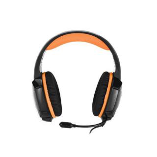 Słuchawki gamingowe REAL-EL GDX-7700 SURROUND 7.1 (black-orange, z wbudowanym mikrofonem)