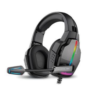 Słuchawki gamingowe REAL-EL GDX-7780 SURROUND 7.1 (black, RGB, z wbudowanym mikrofonem)