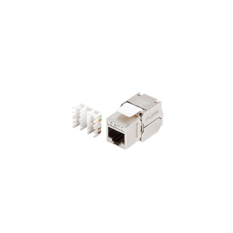 Moduł Keystone Lanberg gniazdo beznarzędziowy RJ45 - LSA 180° FTP kat.7