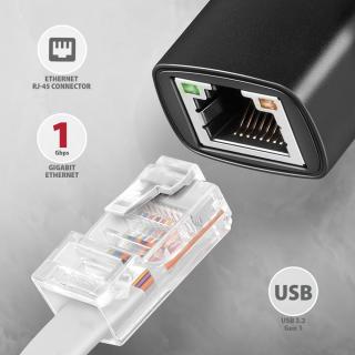 ADE-AR Karta sieciowa Gigabit Ethernet adapter, USB-A 3.2...