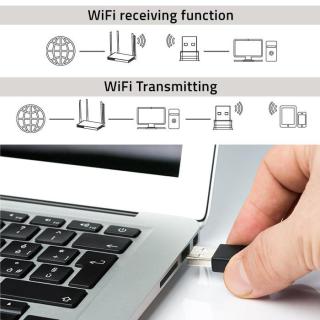 Ultraszybki bezprzewodowy mini adapter USB Wi-Fi | standard AC | 650Mbps