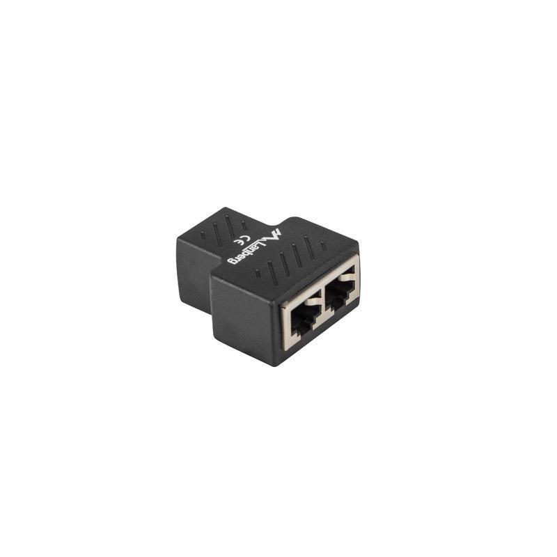 Adapter Lanberg złączka sieciowa spliter RJ-45 - RJ-45 X2 ekranowany