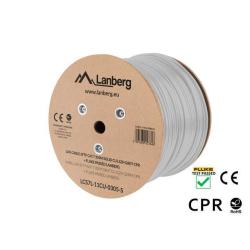 Kabel SFTP Lanberg kat. 7 305m drut CU szary CPR+ fluke...