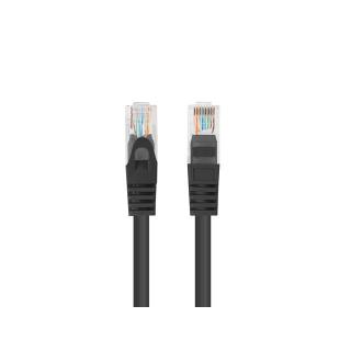 Patchcord kat.5e UTP 7.5m czarny fluke