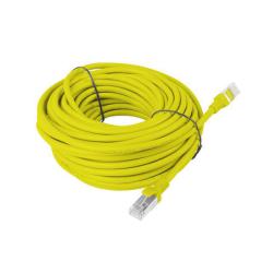 Patchcord Lanberg FTP kat.5e 15m żółty