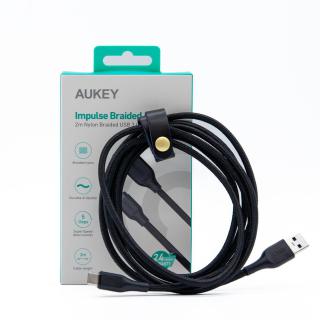 Kabel USB-C Aukey CB-AC2 BK USB-A - USB-C 5Gbps, QC 3.0, 2m