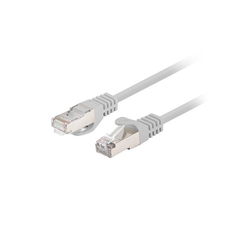 Patchcord Lanberg FTP kat.6 0,5m szary 10-pack