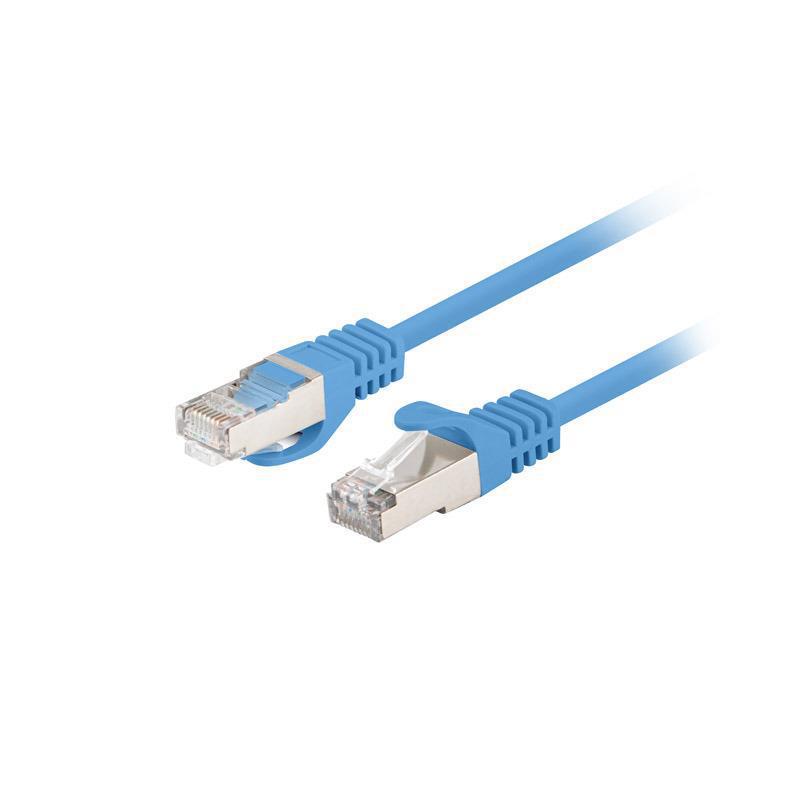 Patchcord Lanberg FTP kat.6 0,25m niebieski 10-pack