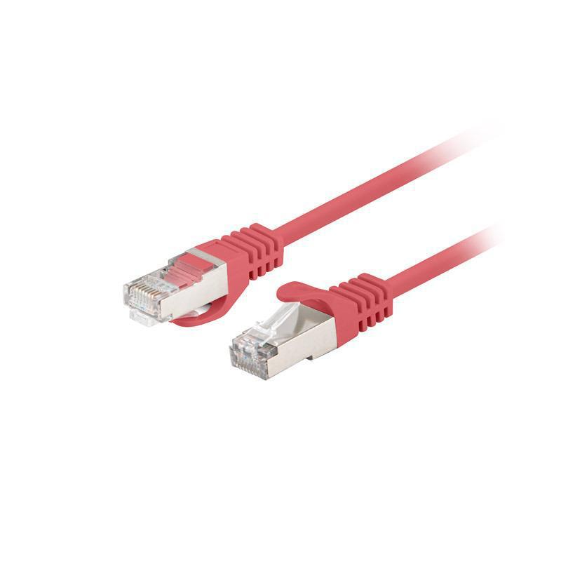 Patchcord Lanberg FTP kat.6 0,5m czerwony 10-pack