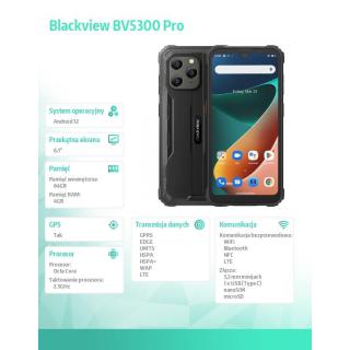 Smartfon BV5300 PRO 4/64GB 6580 mAh DualSIM czarny