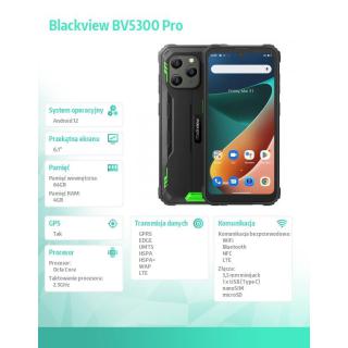 Smartfon BV5300 PRO 4/64GB 6580 mAh DualSIM zielony