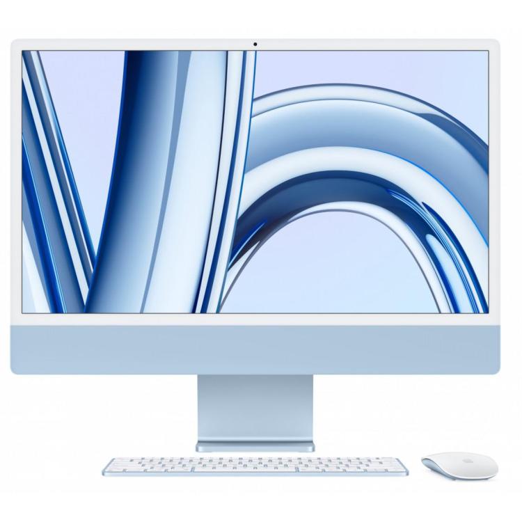 iMac 24 cale: M3 8/8, 8GB, 256GB SSD - Niebieski