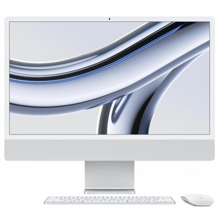 iMac 24 cale: M3 8/10, 8GB, 256GB SSD - Srebrny