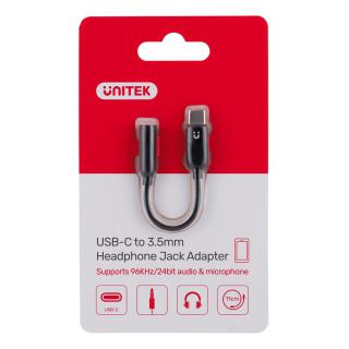 UNITEK ADAPTER USB-C - MINIJACK 3.5MM (F), M1204A