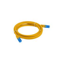 Patchcord Lanberg S/FTP kat.6A 1,5m LSZH CCA fluke passed pomarańczowy