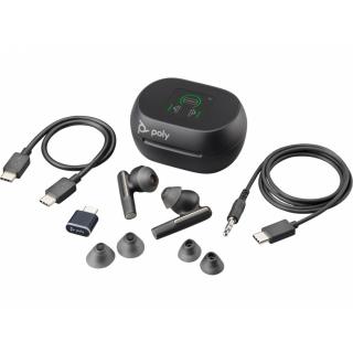 Słuchawki Voyager Free 60+ UC Carbon Black Earbuds BT700 USB-C 7Y8G4A