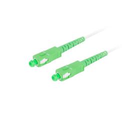 Patchcord światłowodowy Lanberg SM SC/APC-SC/APC SIMPLEX 3.0mm G657B3 5m biały